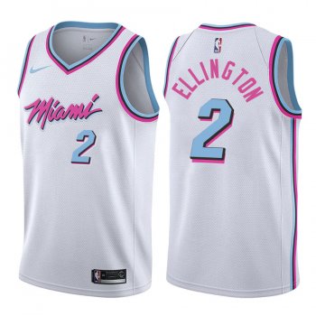 Miami Heat Wayne Ellington #2 White Swingman City Edition Jersey