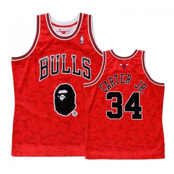 Bulls Wendell Carter Jr. Red Bape Camo Jersey - Men's