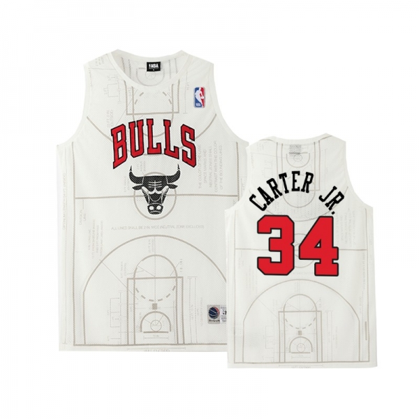 Chicago Bulls #34 Wendell Carter Jr. Basketball Court Jersey