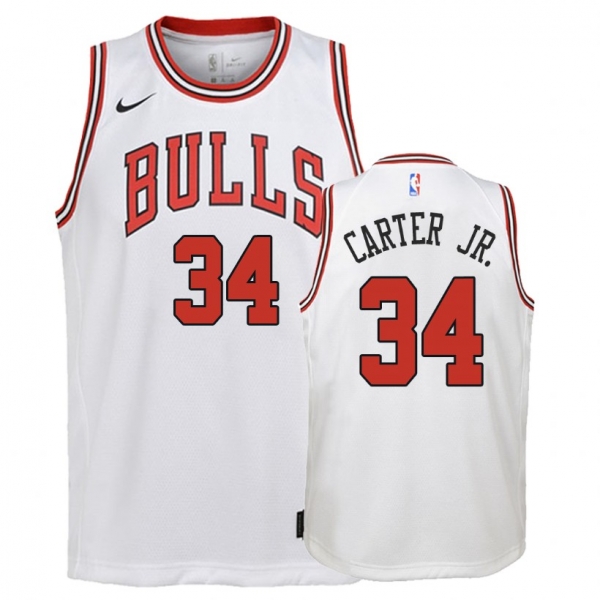 Youth Chicago Bulls #34 Wendell Carter Jr. Association Jersey