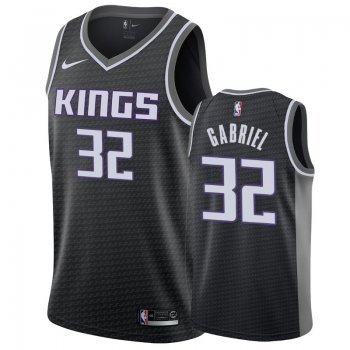 Sacramento Kings Wenyen Gabriel #32 Black 2018-2019 Statement Jersey