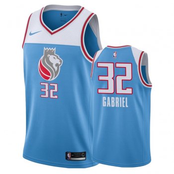 Sacramento Kings #32 Wenyen Gabriel City Jersey