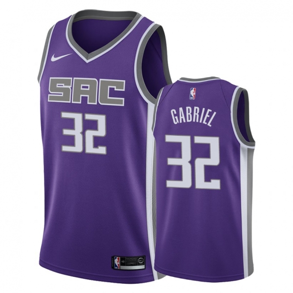 Sacramento Kings #32 Wenyen Gabriel Icon Jersey