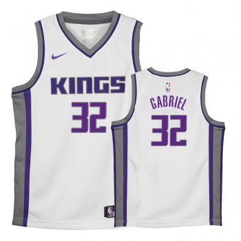 Youth Sacramento Kings #32 Wenyen Gabriel Association Jersey