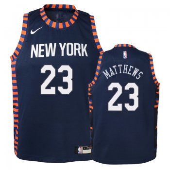 Youth New York Knicks #23 Wesley Matthews City Jersey