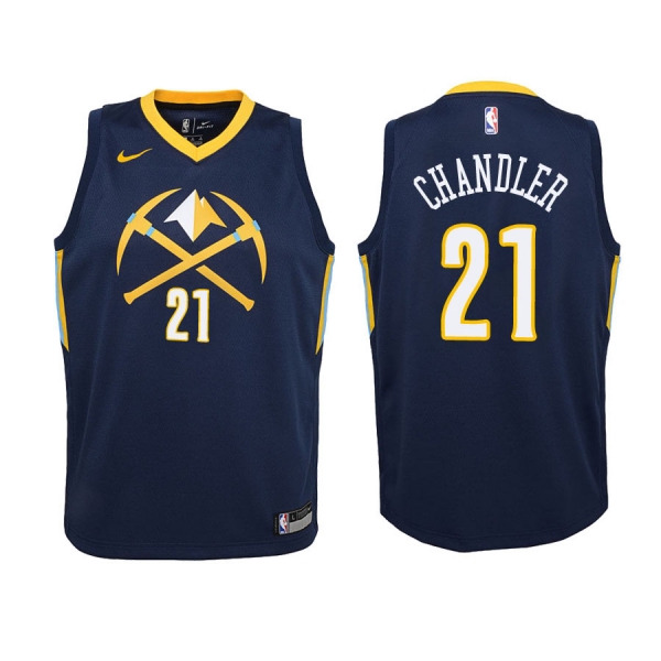 Youth Denver Nuggets #21 Wilson Chandler City Jersey