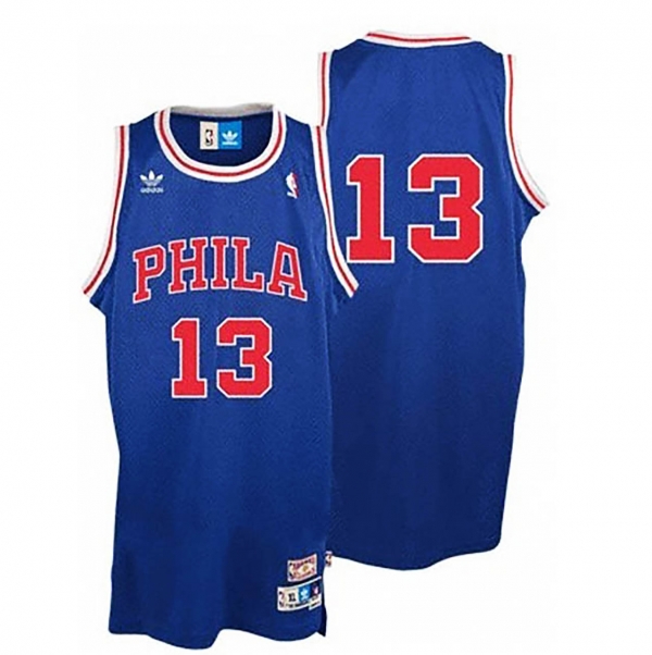 Philadelphia 76ers #13 Wilt Chamberlain Hardwood Classics Jersey