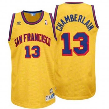 Golden State Warriors #13 Wilt Chamberlain Classic Jersey