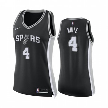 Women's San Antonio Spurs #4 Derrick White Icon Jersey