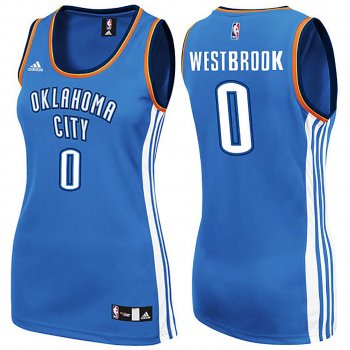 Women's Oklahoma City Thunder #0 Russell Westbrook Road Jersey