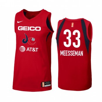 Women's WNBA #33 Emma Meesseman Red Jersey