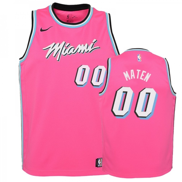 Youth Miami Heat #00 Yante Maten Earned Jersey