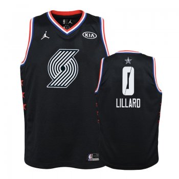 Youth Portland Trail Blazers #0 Damian Lillard All-Star Jersey