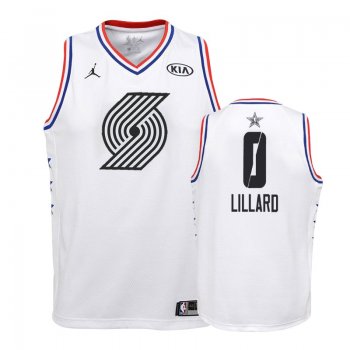 Youth Portland Trail Blazers #0 Damian Lillard All-Star Jersey