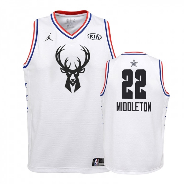 Youth Milwaukee Bucks #22 Khris Middleton All-Star Jersey