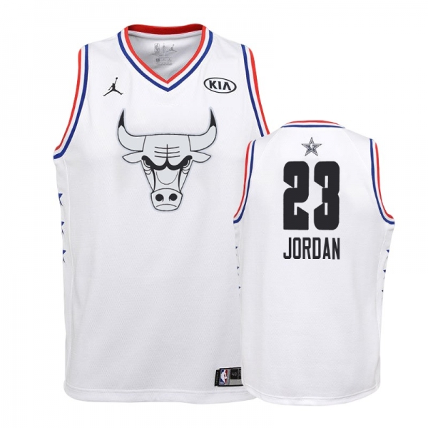 Youth Bulls Michael Jordan 2019 All-Star Jersey - White