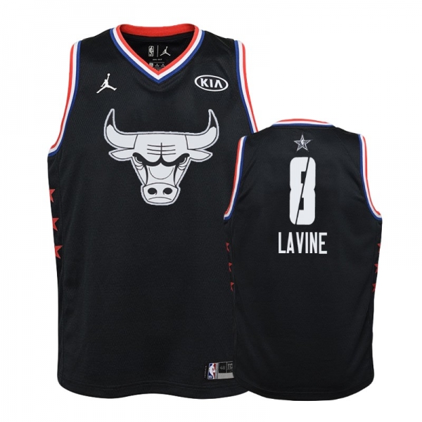 Youth Chicago Bulls #8 Zach LaVine All-Star Jersey