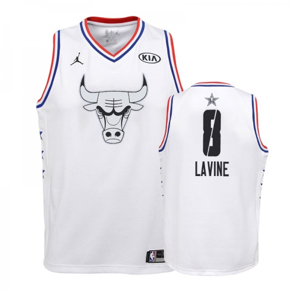 Youth Chicago Bulls #8 Zach LaVine All-Star Jersey