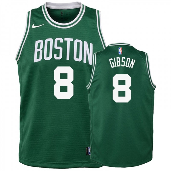 Youth Boston Celtics #8 Jonathan Gibson Icon Jersey