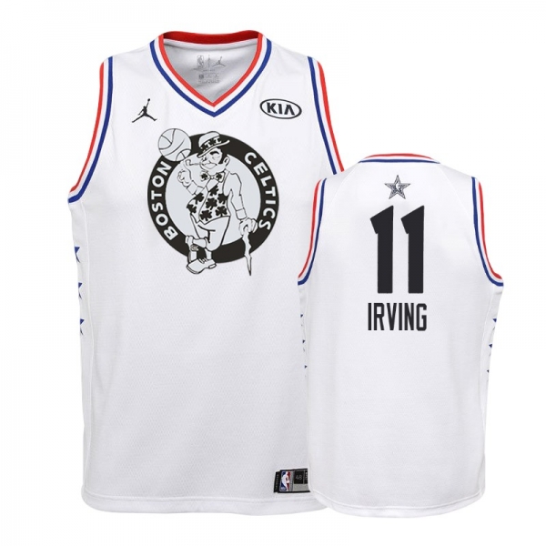 Youth Celtics Kyrie Irving 2019 All-Star Jersey - White