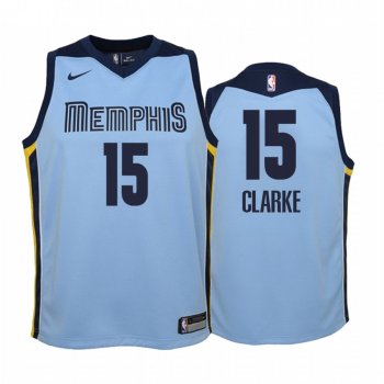 Youth Memphis Grizzlies #15 Brandon Clarke Statement Jersey