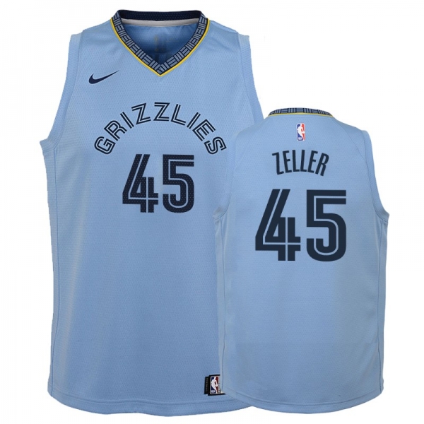 Youth Memphis Grizzlies #45 Tyler Zeller Statement Jersey