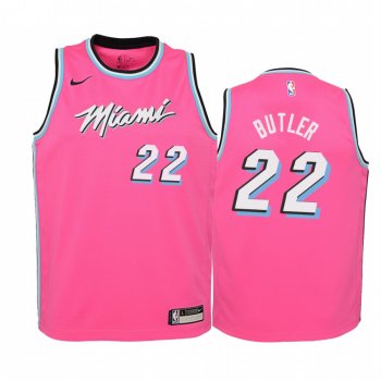 Youth Miami Heat #22 Jimmy Butler Earned Jersey