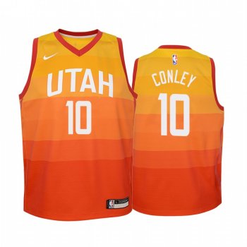 Youth Utah Jazz #10 Mike Conley City Jersey