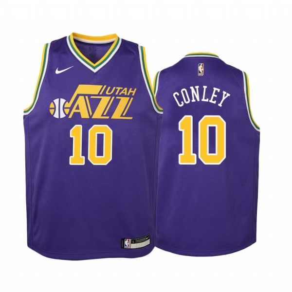 Youth Utah Jazz #10 Mike Conley Hardwood Classics Jersey