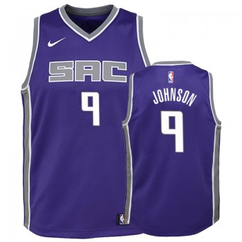 Youth Sacramento Kings #9 B.J. Johnson Icon Jersey