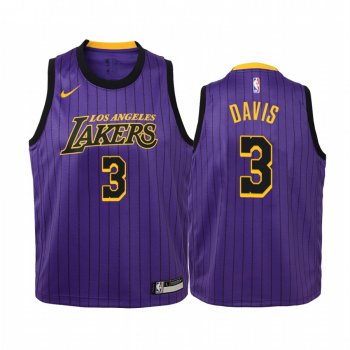 Youth Lakers Anthony Davis City Jersey