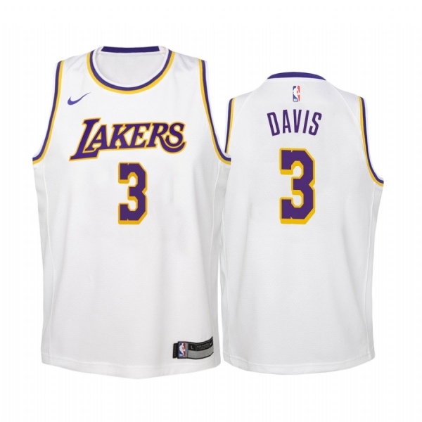 Youth Los Angeles Lakers #3 Anthony Davis Association Jersey