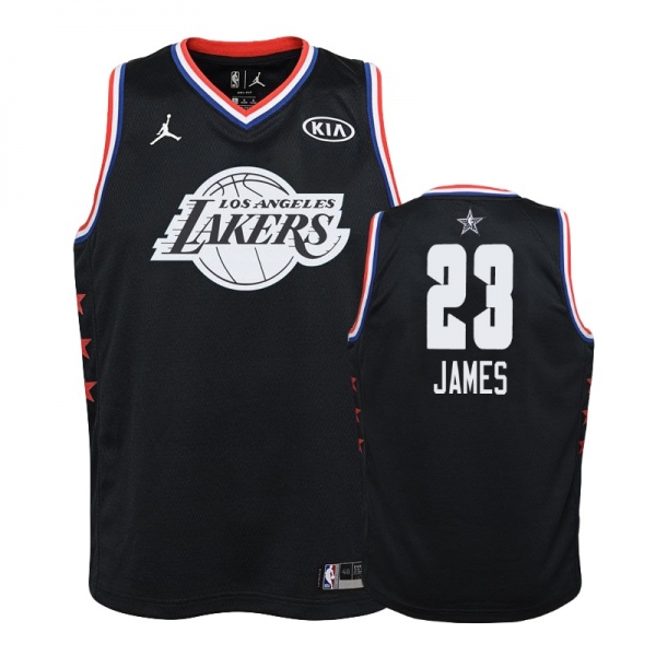 Youth Los Angeles Lakers #23 LeBron James All-Star Jersey