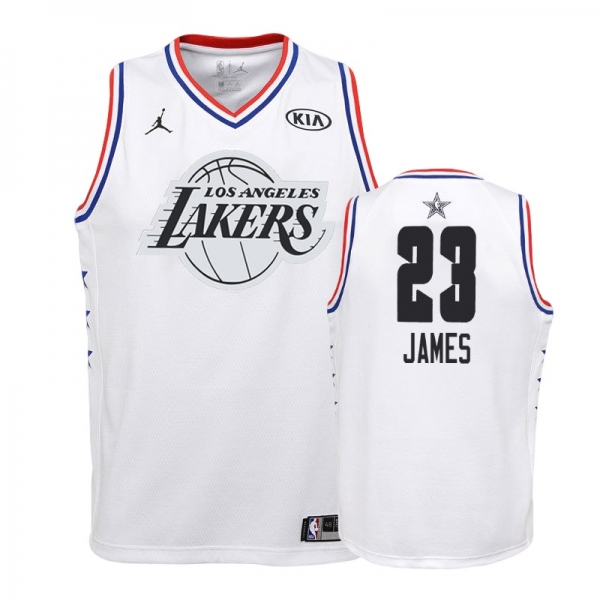 Youth Los Angeles Lakers #23 LeBron James All-Star Jersey