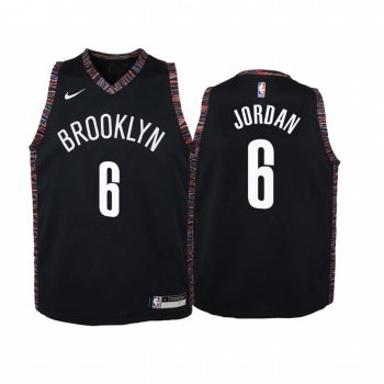 Youth Brooklyn Nets #6 DeAndre Jordan City Jersey