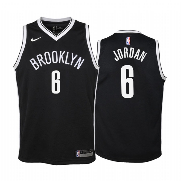 Youth Brooklyn Nets #6 DeAndre Jordan Icon Jersey