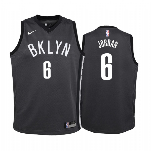 Youth Brooklyn Nets #6 DeAndre Jordan Statement Jersey