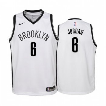 Youth Brooklyn Nets #6 DeAndre Jordan Association Jersey