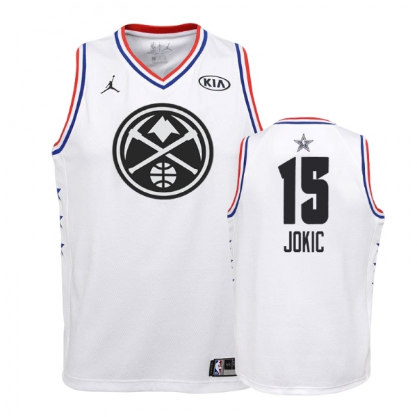 Youth Denver Nuggets #15 Nikola Jokic All-Star Jersey