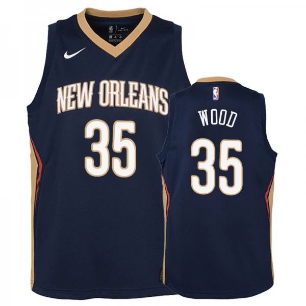 Youth New Orleans Pelicans #35 Christian Wood Icon Jersey