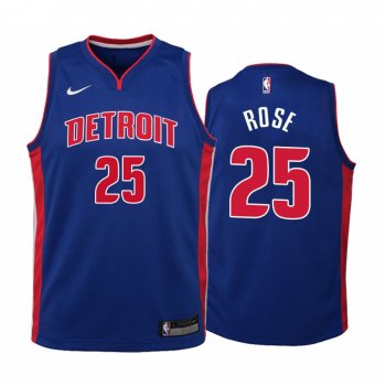 Youth Detroit Pistons #25 Derrick Rose Icon Jersey