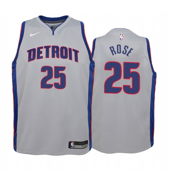 Youth Detroit Pistons #25 Derrick Rose Statement Jersey