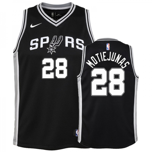 Youth San Antonio Spurs #28 Donatas Motiejunas Icon Jersey