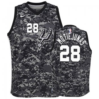 Youth San Antonio Spurs #28 Donatas Motiejunas City Jersey