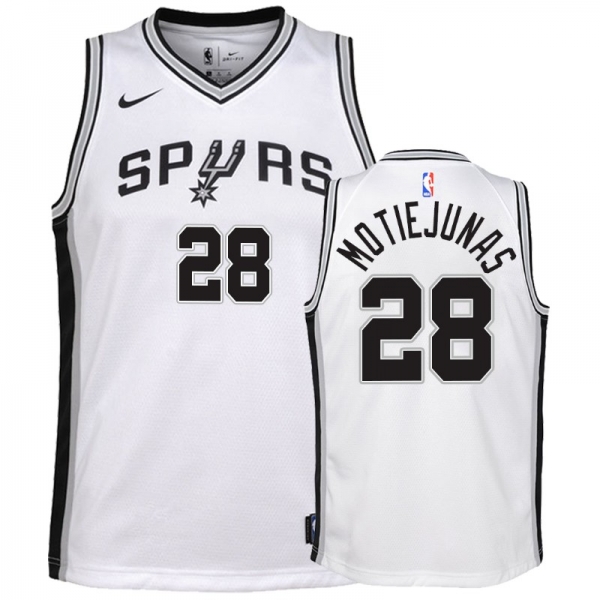 Youth San Antonio Spurs #28 Donatas Motiejunas Association Jersey