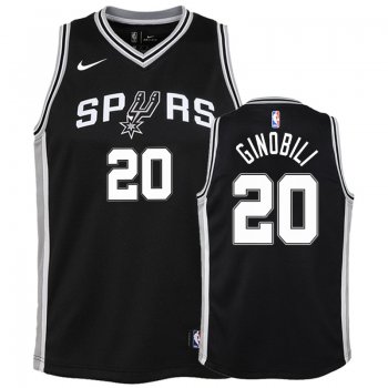 Youth San Antonio Spurs #20 Manu Ginobili Icon Jersey