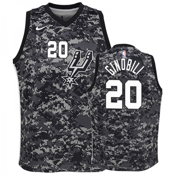 Youth San Antonio Spurs #20 Manu Ginobili City Jersey