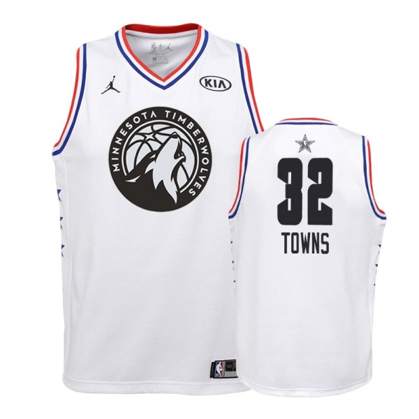 Youth Minnesota Timberwolves #32 Karl-Anthony Towns All-Star Jersey