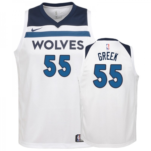 Youth Minnesota Timberwolves #55 Mitch Creek Association Jersey