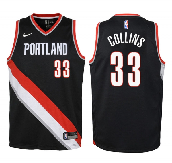 Youth Portland Trail Blazers #33 Zach Collins Icon Jersey